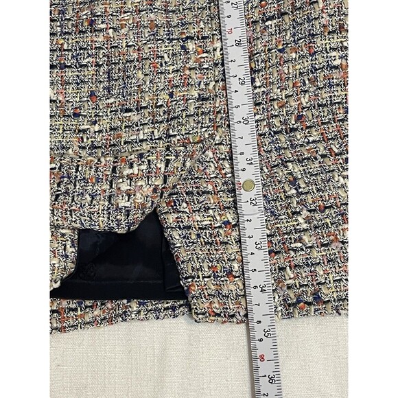 Tory Burch Emma Dress Tweed Normandy Blue Sleeveless Womens 10 - Picture 10 of 10